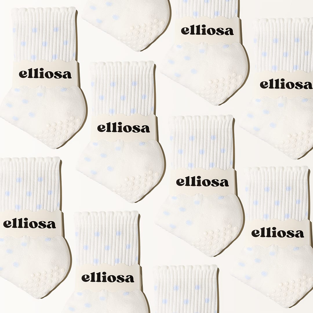 Baby Blue Polka Dots