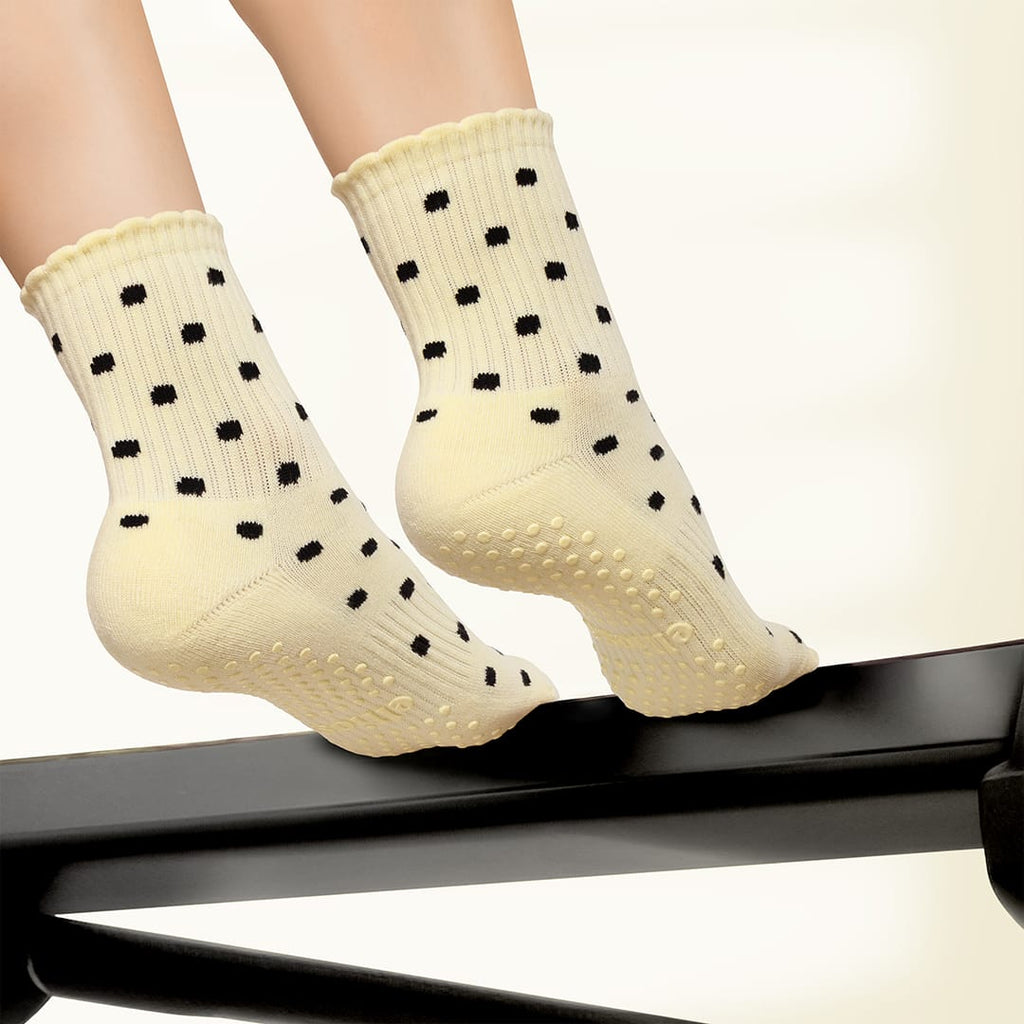 Butter Yellow Polka Dots