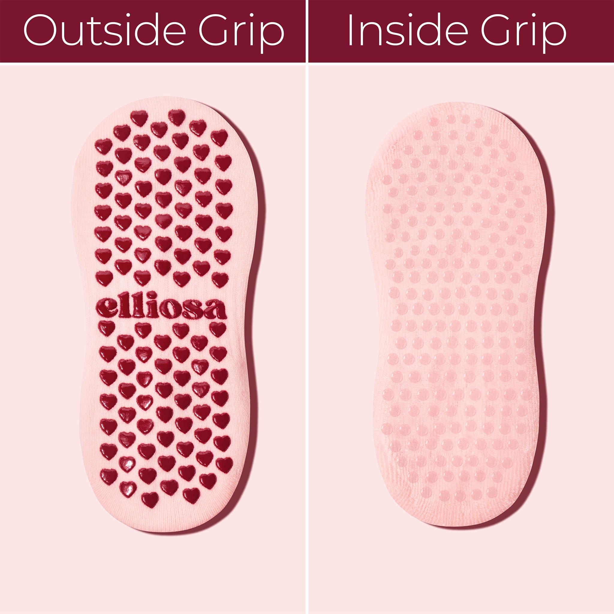 Grip Stripes - Soft Pink