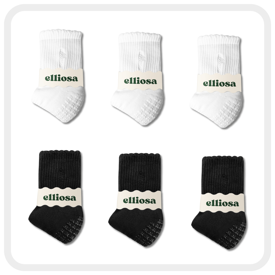 Grip Basics - Black & White (6 Pack)