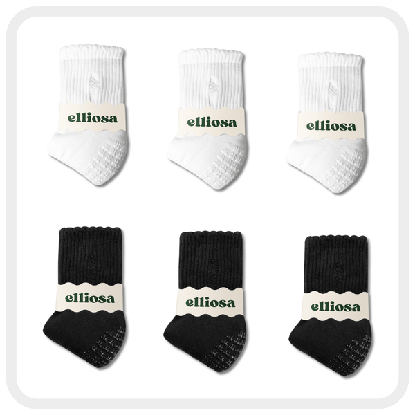 Grip Basics - Black & White (6 Pack)